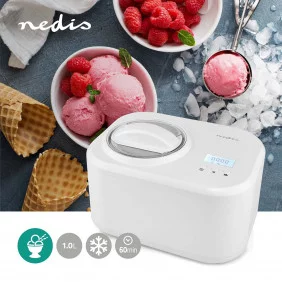 Heladera Maquina para hacer helados hasta 1.0 litro - Blanco